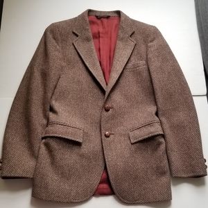 Men's Barneys New York Brown & Light Grey Blazer